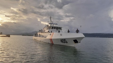 Patroli Malam KN. Ular Laut - 405 Bakamla RI Usir Kapal Yunani. Foto: Humas Bakamla RI