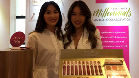 Kezia dan Cindy, Co-Founder ESQA Cosmetics Foto: Winda Dwiastuti/kumparan