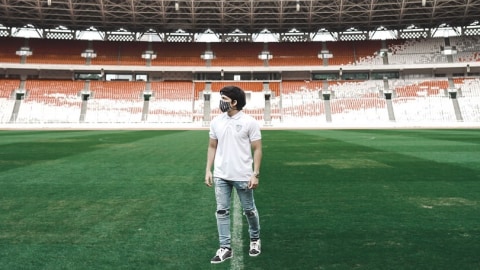 Atta Halilintar di GBK. Foto: Instagram/@attahalilintar