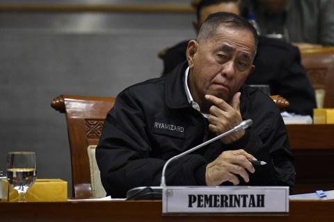 Eks Menteri Pertahanan Ryamizard Ryacudu Foto: ANTARA FOTO/Puspa Perwitasari
