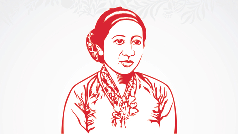 Ilustrasi R.A. Kartini. Foto: Shutter Stock