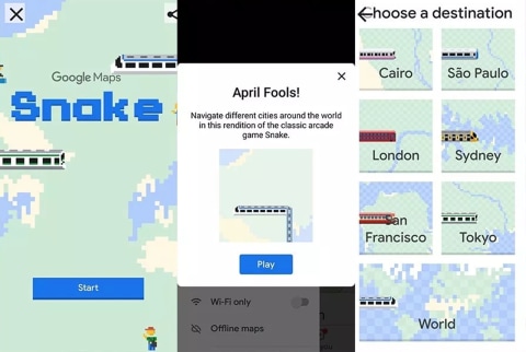 Rayakan April Mop Game Snake Muncul Di Aplikasi Google Maps Kumparan Com