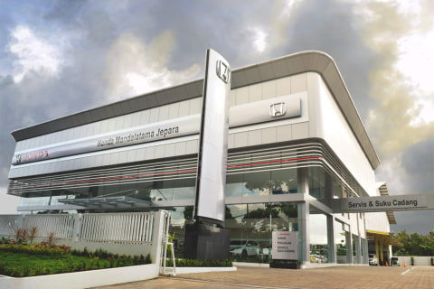 Ilustrasi diler mobil Honda Foto: dok. HPM