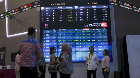 Ilustrasi pergerakan saham. Foto: Antarafoto