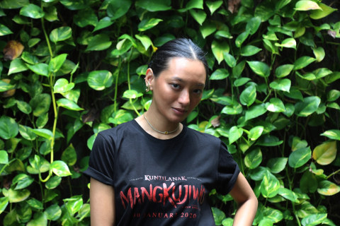 Pemain film Mangkujiwo Asmara Abigail saat berkunjung ke kantor kumparan, Jakarta, Selasa (21/1). Foto: Fanny Kusumawardhani/kumparan