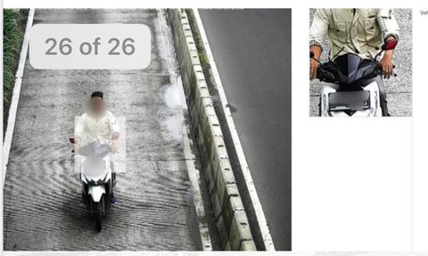 Pengemudi sepeda motor yang melanggar terekam kamera CCTV atau ETLE. Foto: Dok. Istimewa