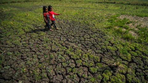 Ilustrasi kekeringan. Foto: Raisan Al Farisi/ANTARA FOTO