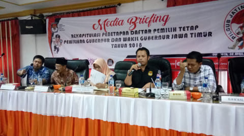 KPU Jatim Tetapkan Jumlah DPT. Foto: Phaksy Sukowati/kumparan