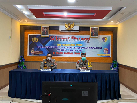 Tim Puslitbang Mabes Polri Kunjungi Polres Sanggau