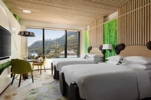 Kamar bertema Bao Bao Foto: Dok. Hong Kong Ocean Park Marriott Hotel