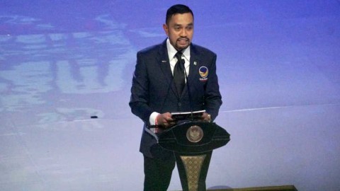 Ketua panitia HUT ke 8 NasDem, Ahmad Sahroni. Foto: Helmi Afandi Abdullah/kumparan