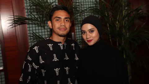 Ayudia Bing Slamet dan Ditto Percussion, ditemui usai nonton bareng film 'Mile 22', di Plaza Senayan, Jakarta Pusat, Senin (20/8). Foto: Munady/kumparan