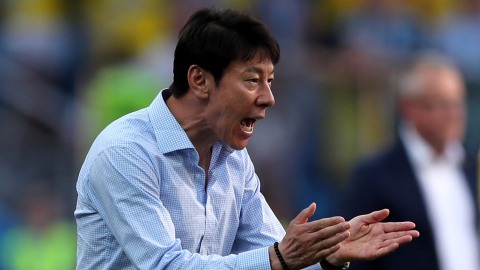 Pelatih Korsel, Shin Tae-yong. Foto: Reuters/Ivan Alvarado