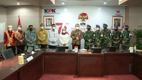Pimpinan KPK Terima Kunjungan Puspom TNI.  Foto: Dok. Humas KPK