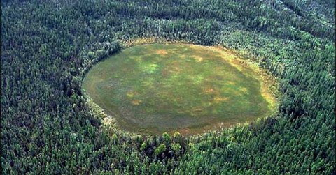 Lokasi meteor jatuh di Tunguska, Rusia. Foto: commons.wikimedia.org