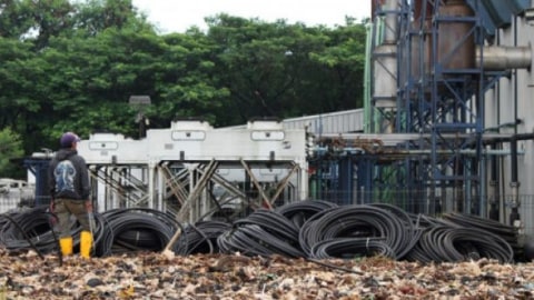 Instalasi Pembangkit Listrik Tenaga Sampah (PLTSa), Rabu (21/3). Foto: ANTARA FOTO/Risky Andrianto