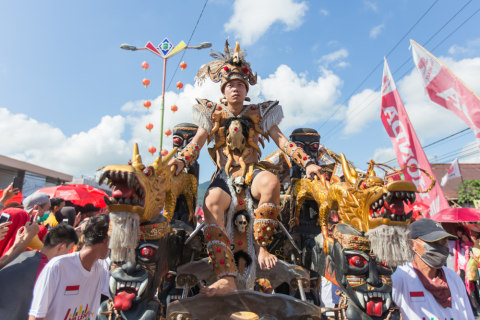 Perayaan festival Cap Go Meh Singkawang Foto: Shutterstock