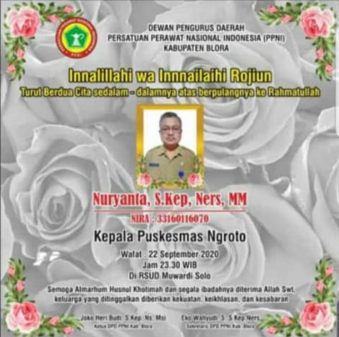 Kepala Puskesmas di Blora Meninggal karena Corona, Pelayanan Dialihkan Sementara (1)