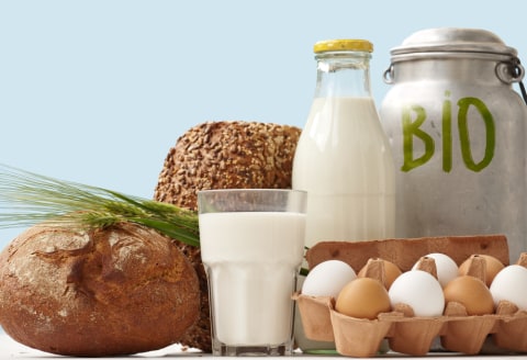 com-Arla, ilustrasi makanan dan minuman organik Foto: Shutterstock