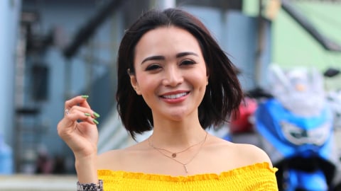 Penyanyi dangdut Wika Salim saat ditemui di kawasan Tendean, Jakarta, Kamis (3/9/2020). Foto: Ronny 