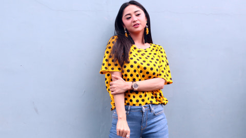 Penyanyi Dangdut Dewi Perssik. Foto: Munady Widjaja