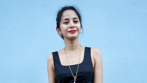 Artis Kirana Larasati saat ditemui di kawasan Tendean, Jakarta, Selasa, (25/8). Foto: Palevi