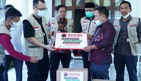 Baguna PDIP Salurkan Bantuan untuk Penyintas Gempa di Majene