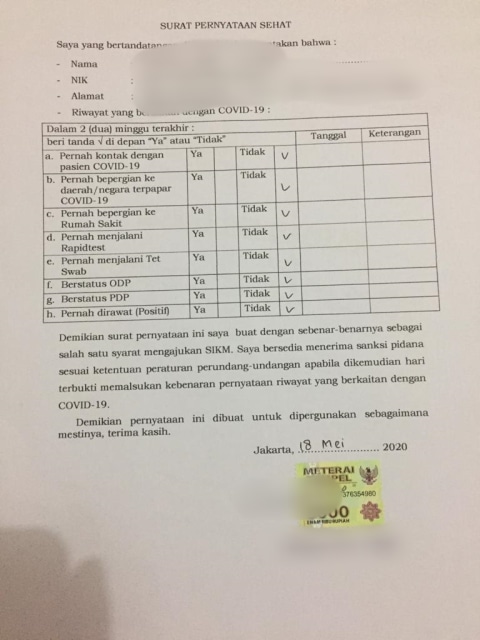Mengapa Sikm Jakarta Tak Pakai Surat Sehat Dari Dokter Kumparan Com