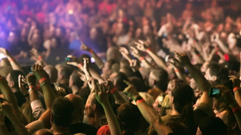 Ilustrasi menonton konser. Foto: Shutter Stock