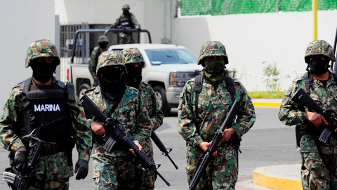 Ilustrasi tentara Meksiko. Foto: AFP/RONALDO SCHEMIDT