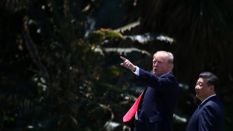 Donald Trump dan Xi Jinping. Foto: Reuters/Carlos Barria