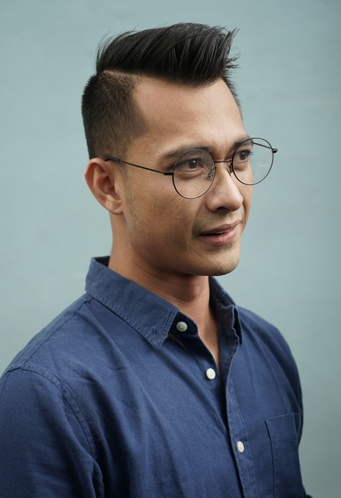 Eza Gionino saat ditemui dikawasan Tendean, Jakarta, Kamis, (16/1/2020). Foto: Ronny