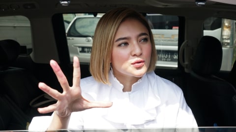 Artis Marshanda saat ditemui dikawasan Tendean, Jakarta, Jumat, (15/11).  Foto: Ronny