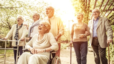 Ilustrasi kakek dan nenek yang bahagia  Foto: Shutter Stock