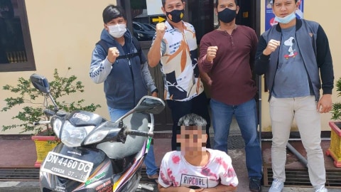 Kepergok Warga Saat Akan Curi Motor, Pemuda di Tolitoli Ini Mengaku Hanya Pinjam