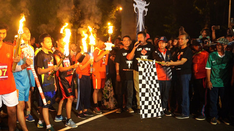 Obor estafet di Semarang. Foto: Pemkot Semarang