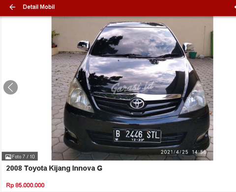 Berburu Toyota Innova Bekas Rp 70 Jutaan, Ini Spesifikasi dan Fiturnya (2)