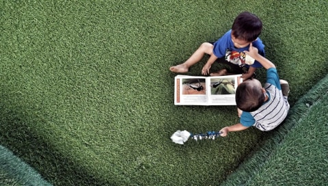 Ilustrasi anak membaca buku cerita. Foto: Helmi Afandi Abdullah/kumparan