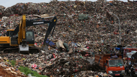Ilustrasi Tempat Pembuangan Akhir Sampah. Foto: ANTARA FOTO/Fauzan