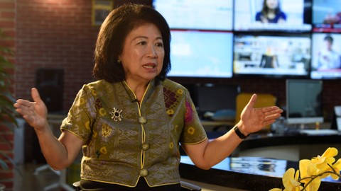 Wakil Ketua Dewan Ekonomi Indonesia (DEN), Mari Elka Pangestu. Foto: ANTARA FOTO/Saptono