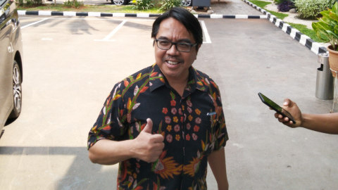Ade Armando di Polda Metro Jaya, Jakarta Selatan, Rabu (20/11). Foto: Fachrul Irwinsyah/kumparan