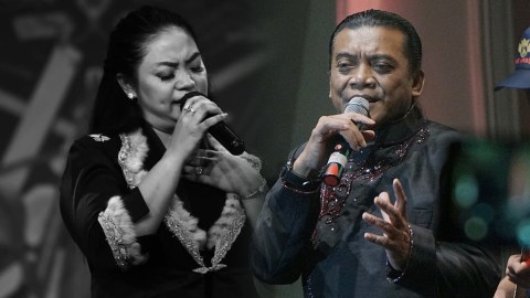 Yan Vellia dan Didi Kempot. Foto: Instagram/@yanvelliadidikempotmanagement dan kumparan