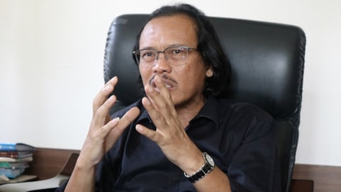 Pengamat pertanian Institut Pertanian Bogor Dwi Andreas Santosa di ICBB Bogor, Rabu (4/12).    Foto: Muhammad Fadli Rizal/kumparan