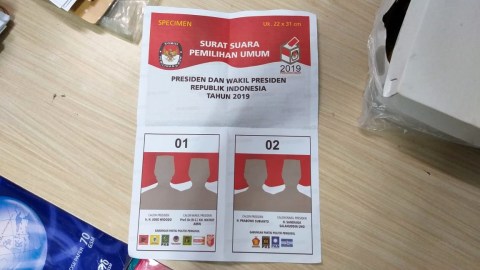 Surat suara pemilu 2019. Foto: Fadjar Hadi/kumparan