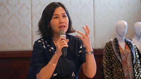 Veronica Tan di Talkshow "Membatik untuk Jakarta" with Veronica Tan, Wendy Sibrani & Irma G Sinurat Foto: Fanny Kusumawardhani/kumparan