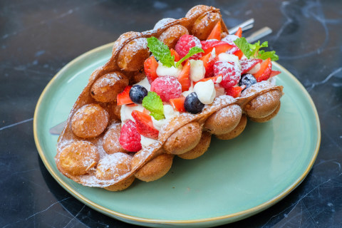 Ilustrasi egg waffle ala Hong Kong Foto: Dok.Shutterstock