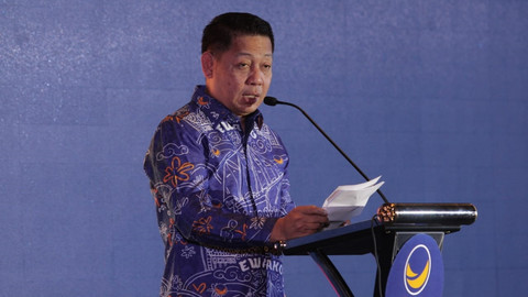 Ketua DPW NasDem Sulawesi Selatan Rusdi Masse Mappasesu. Foto: Rafyq Panjaitan/kumparan