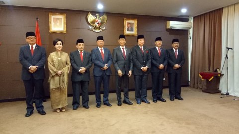 Serah terima jabatan Wantimpres periode 2019-2024. Foto: Nadia Riso/kumparan
