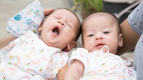 Ilustrasi bayi kembar. Foto: Shutter Stock