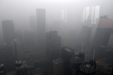 Polusi udara di Beijing, China, pada tahun 2016. Foto: APexchange